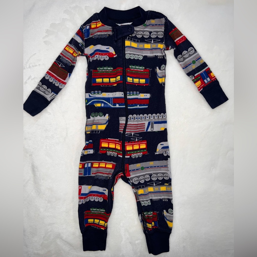 Hanna Andersson long John train pajamas